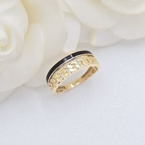 14k Gold Double band ring
